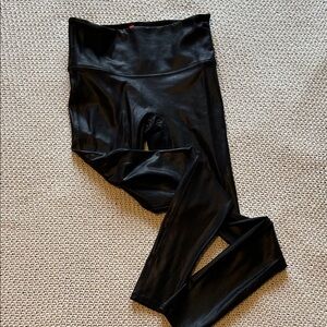 SPANX Shiny Black Leggings